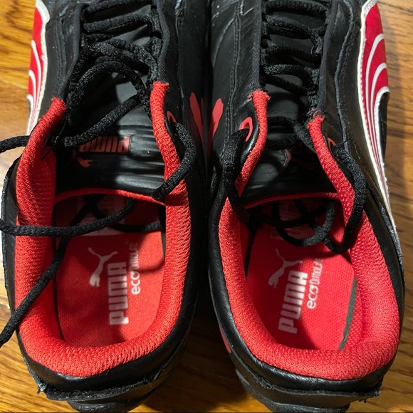 Boys US 6 black and red Ferrari sneakers MESSAGE ME FOR MATCHING POLO - Picture 6 of 6